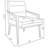 Kirra Upholstered Metal Arm Accent Chair-211025807