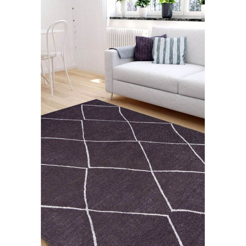 Tapis décoratif noir Soul Soul, Rectangle 3 pi 10 po x 5 pi 3 po