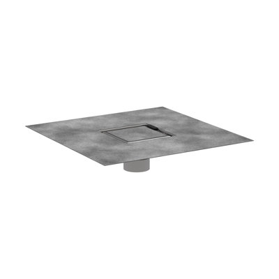 Rain Rock 4" x 4" Tile-In Shower Drain