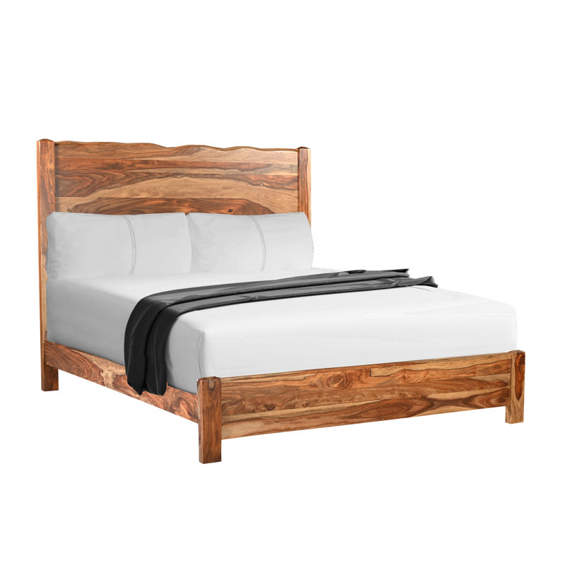 Chaliyah Solid Wood Standard Bed, Natural, King