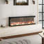 Symple Stuff 152.4 cm W Black Electric Fireplace with 5120 BTU
