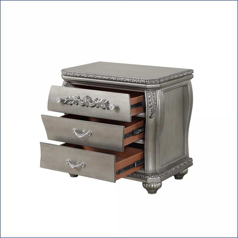 Table de chevet 3 tiroirs Destiny
