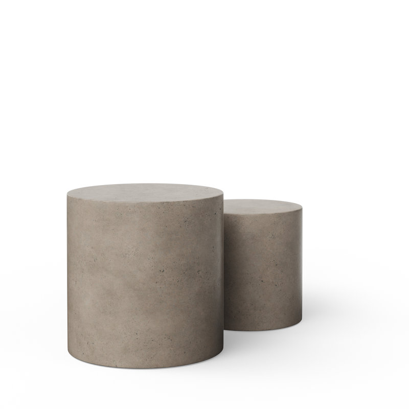 Mixx 2 Piece Nesting Tables, Gray