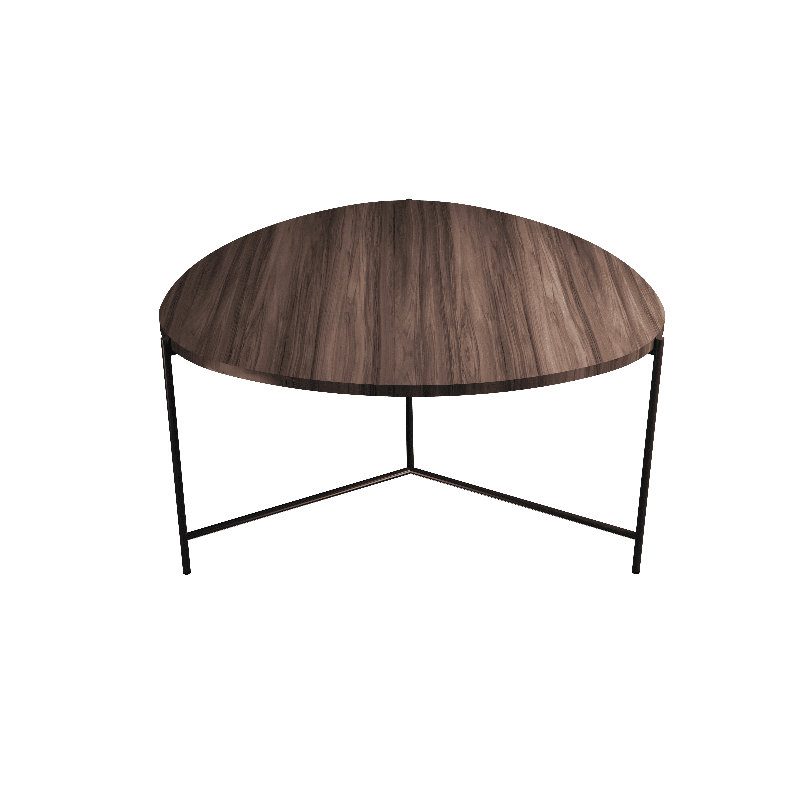 Table basse Clean Accord, H 13,78 po x L 23,62 po x l 23,62 po, Noyer noir