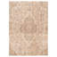 Tapis unique rectangulaire de 6 pi x 8 pi 6 po années 1990 en couleur / ivoire / brun foncé Aalisa