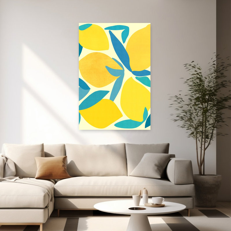 Reproduction d'art mural Lemon Shapes, H 60 po x l 40 po