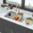 33X22" White Quartz Composite Workstation Kitchen Sink With Waterfall Vibe & Pull-Out Faucet And Different Accessory Aggregates Drop In - Waterfall, Abundant Accessories For-121646085