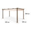 Pantheon 3m x 4m Aluminum Pergola-104563905-104563906