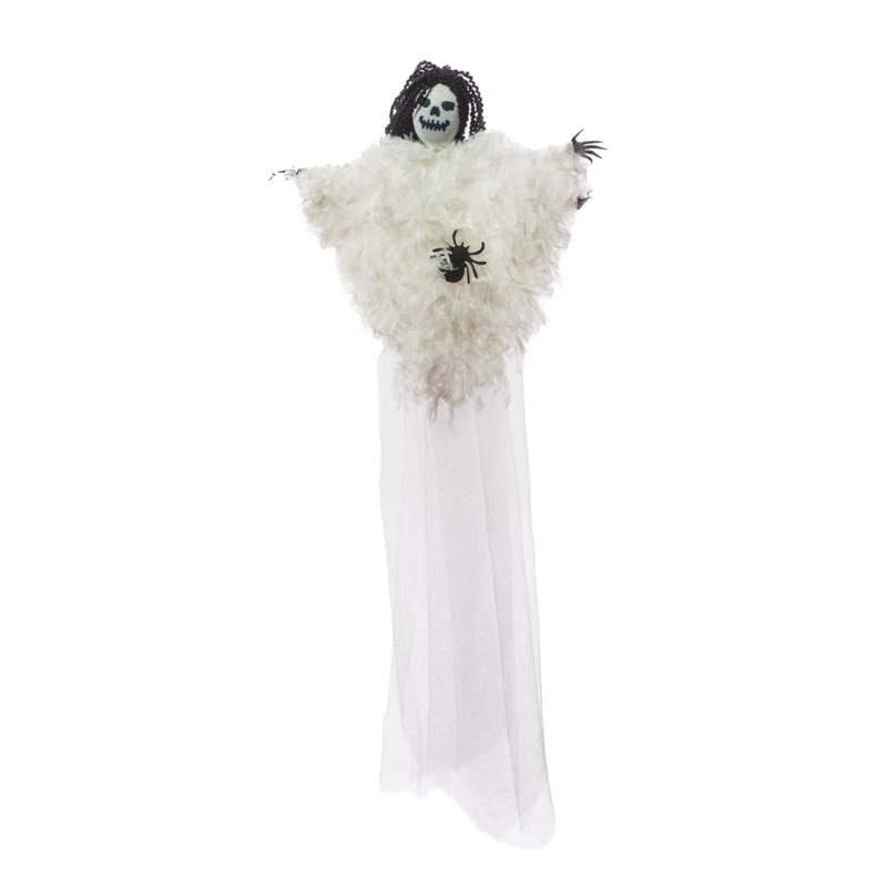 Spectre vaporeux blanc en tissu blanc