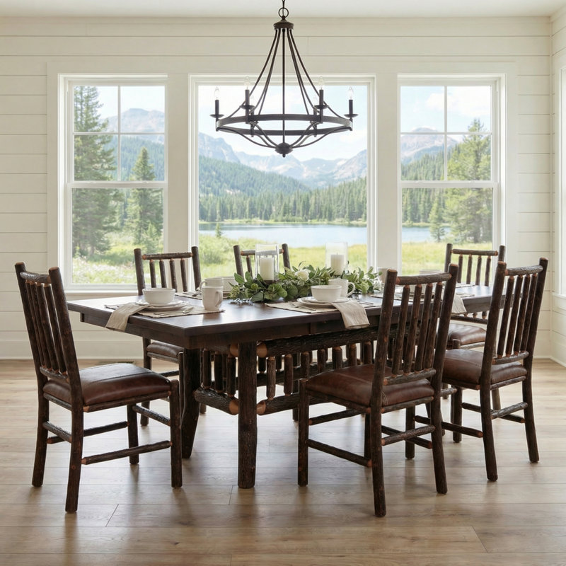 Appalachian Extension Dining Table - Antique Oak Top, Antique