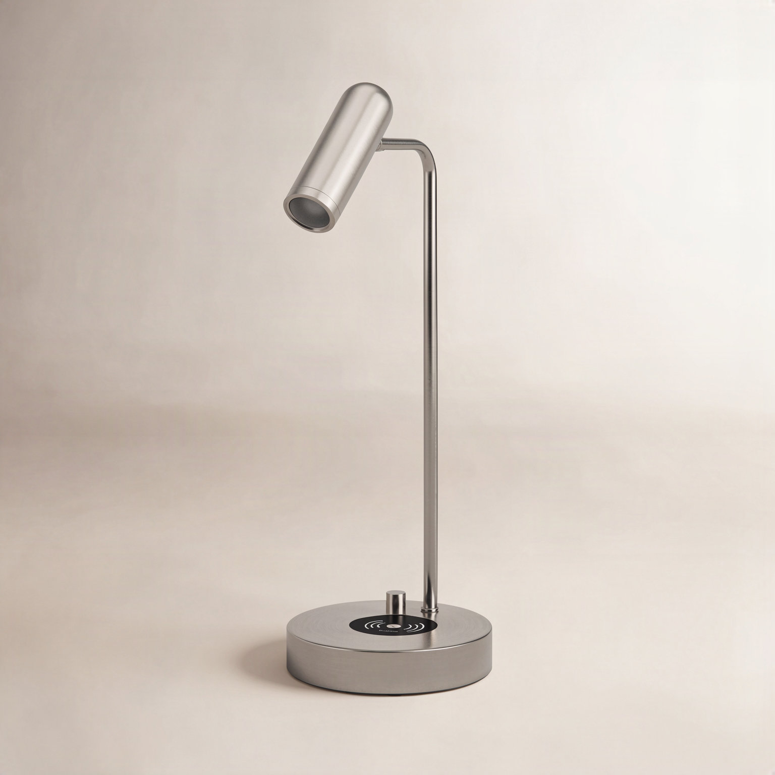 Avon Desk Lamp, Brushed Steel