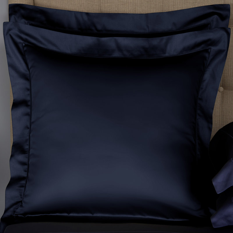 Single Ajour Pillow Sham, White, Euro