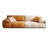 Orange + White 100% Polyester Modular Sofa cushion couch-109325746-109325752