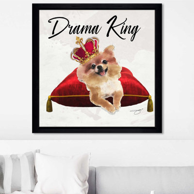 Drama King Pomeranian (Square) par By Jodi - impression