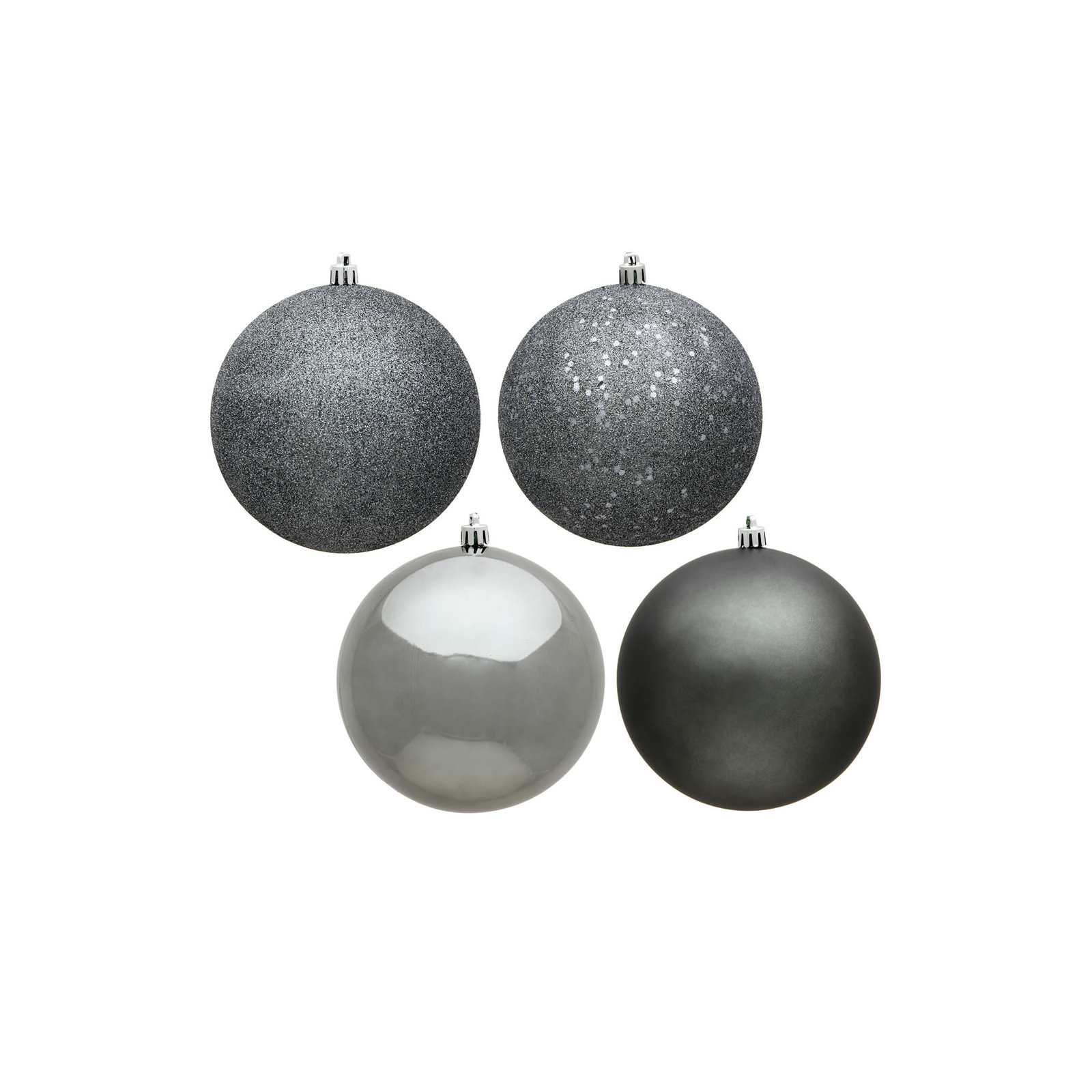 Holiday Décor Ball Ornament, Silver champagne, 2.75"