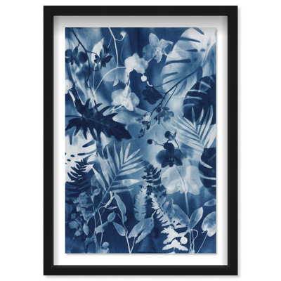 Blue Foliage Print by Oliver Gal