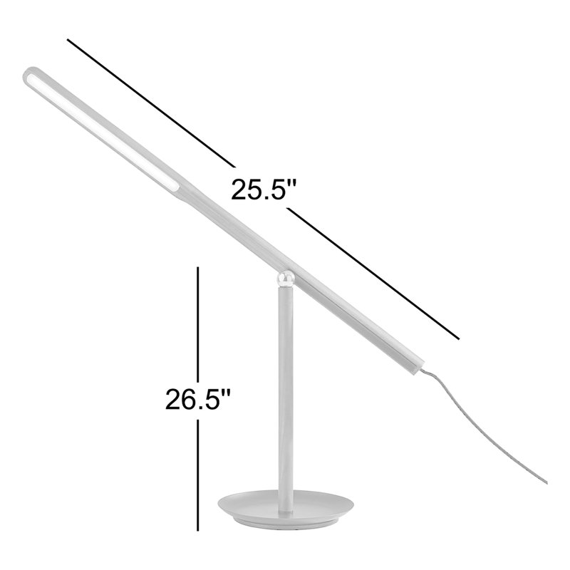 Lampe de bureau 27 po Dris, Noyer