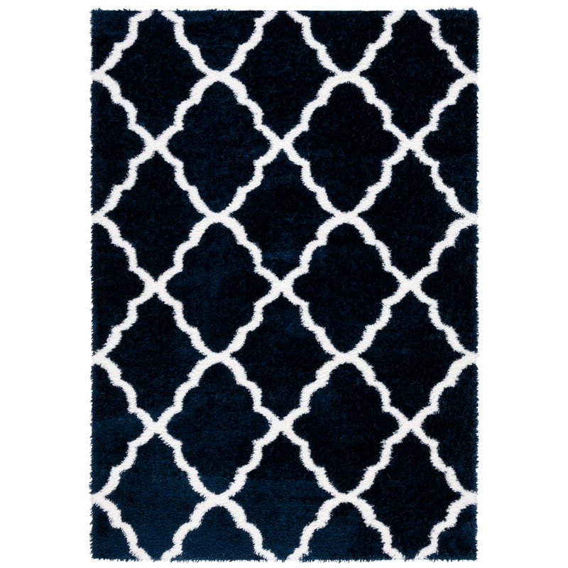 Danesha Tahoe Shag Performance Geometric Rug, Rectangle 5' x 7'