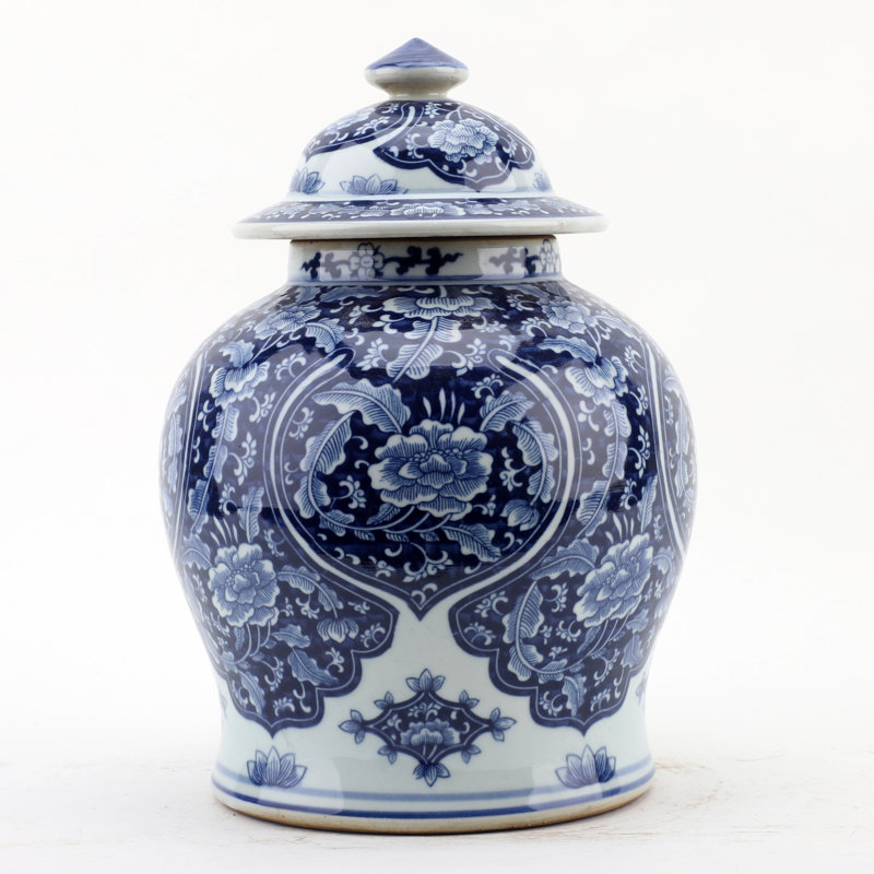 Handmade Porcelain China Ginger Jar