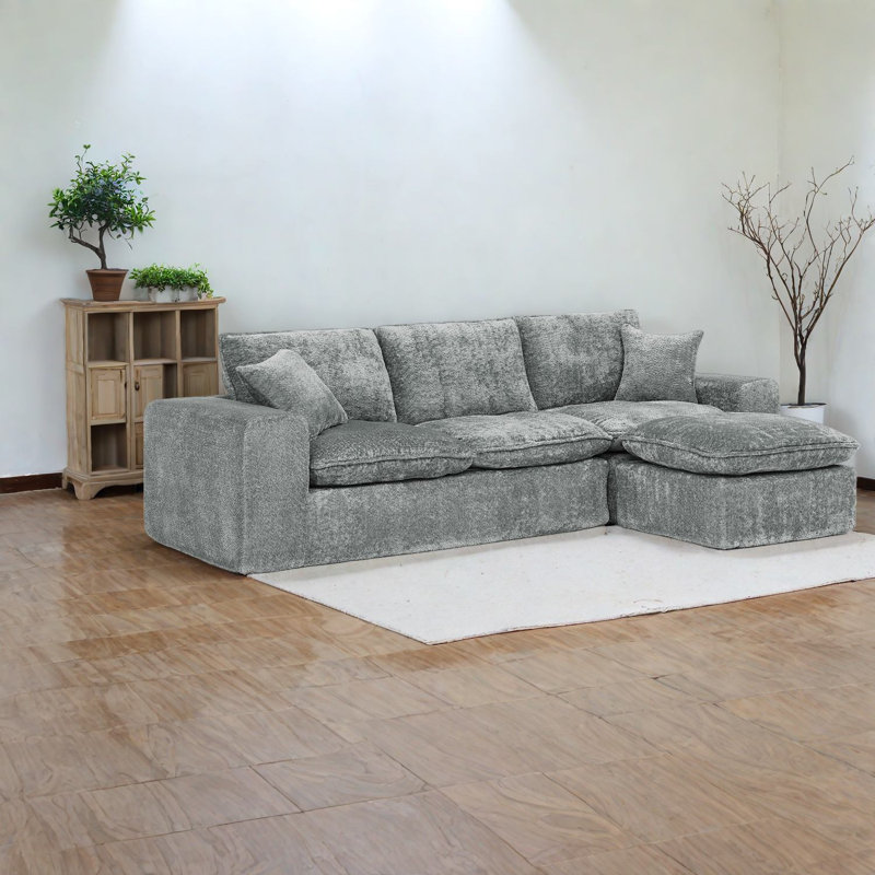 Canapé modulaire moderne et spacieux avec méridienne réversible pour la maison