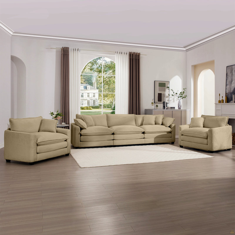 Ensemble de canapé luxueux et sophistiqué, Tanné