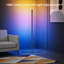 Lampe sur pied d'angle avec synchro musicale, lumière DEL intelligente de 65 pouces avec application Bluetooth et télécommande, 16 millions de couleurs, 398 modes et plus, minuterie 24H pour un éclairage d'ambiance moderne