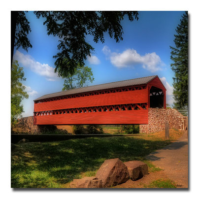" Red Covered Bridge " by Lois Bryan