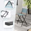 Chaises de bar pliantes à hauteur de comptoir avec dossier et repose-pieds Hokku Designs-267891874-267891869