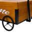 WOODEN AND METAL TROLLEY WITH DRAG HANDLE