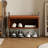 Brown Upholstered Bench