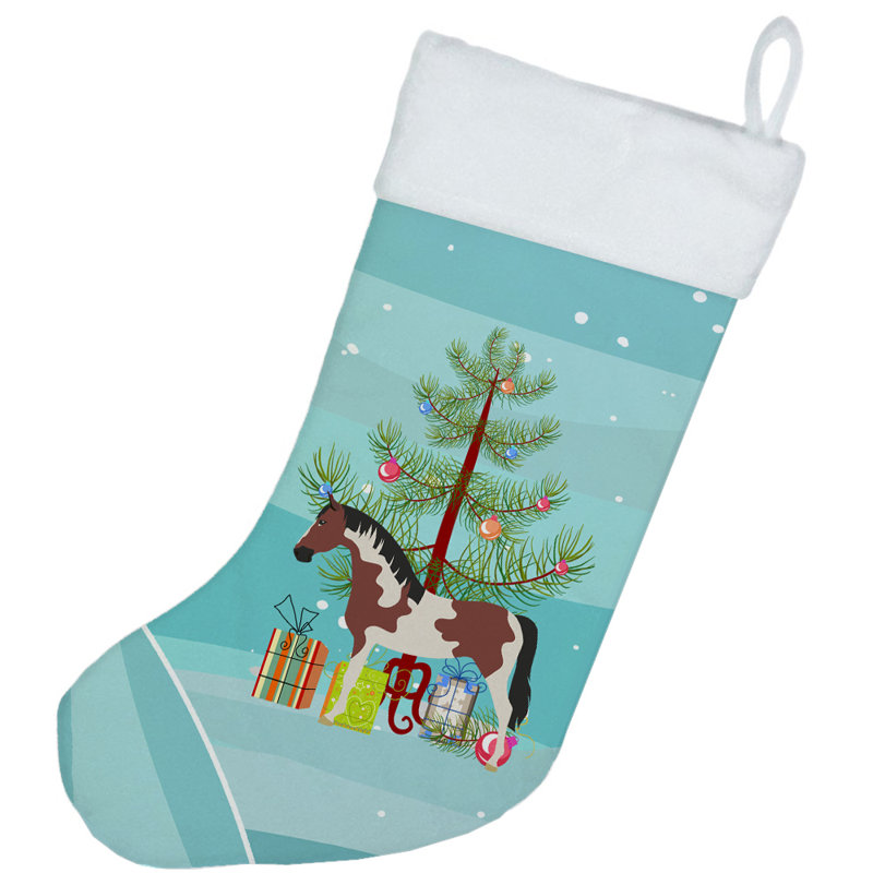 Chaussette de noël pinto cheval