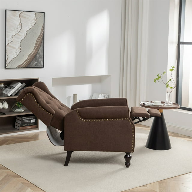 Fauteuil inclinable Dejaun, Brun