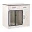 Meuble pour chien polyvalent avec rangement et conception moderne pour animaux de compagnie