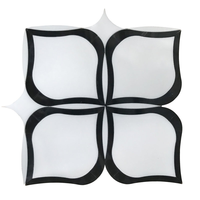 Carrelage mosaïque en marbre de 6 po x 6 po