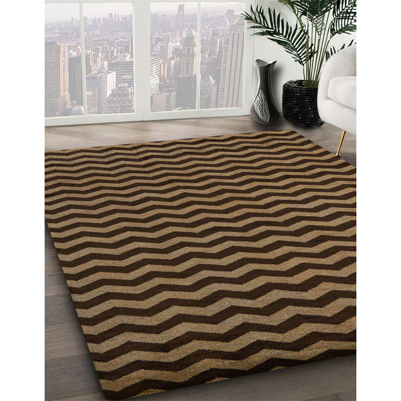 Wool Abstract Indoor Rug, Square 3'
