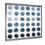 Cercle de grilles dans des tons de gris - peinture sur toile-67442664-67442672