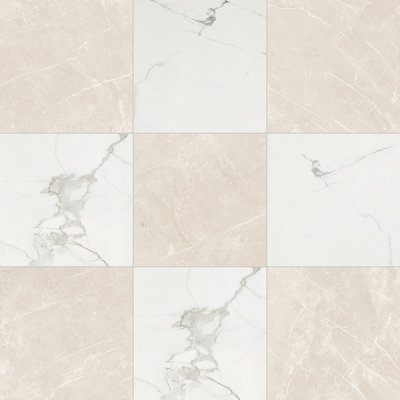 Tuscany Checkerboard 12X12 Calacatta And Dolomia