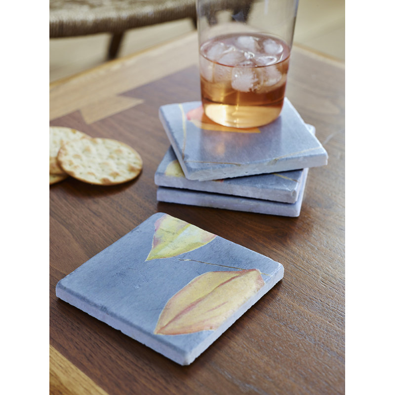 Ensemble de sous-verres carrés 4 pièces