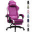 Metro Lane Adjustable Swiveling PC & Racing Game Chair-410998933
