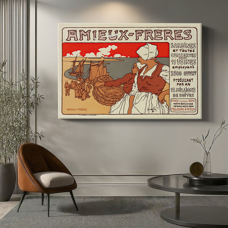 Amieux-Frères (Advertising Poster)-Georges Fay-Gallery Wrapped Canvas-1899, 24 x 36