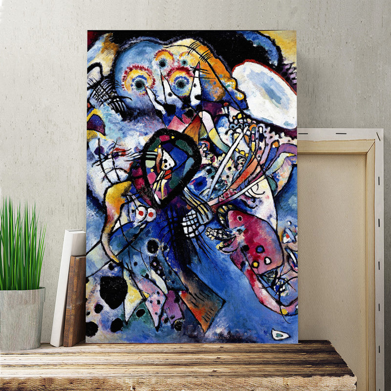 Due Ovali by Wassily Kandinsky - Wrapped Canvas, 50cm H x 35cm W