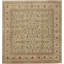 Beige Traditional Wool Silk Blend Rug - 10'10" x 11'4"