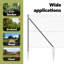 Vidaxl Hexagon Fence Grey Steel-114621891
