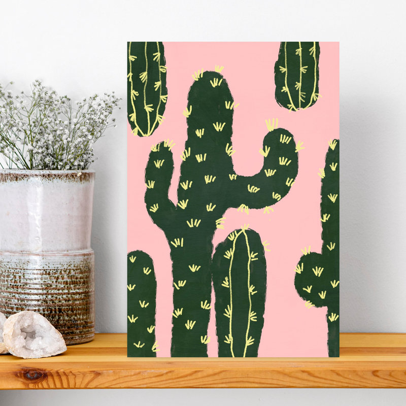 Cactuses by Treechild - Wrapped Canvas Print, 45.72 cm H x 30.48 cm W