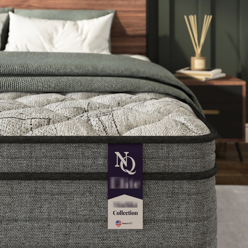 Grand matelas en mousse viscoélastique imprégnée de gel de 10 pouces, - États-Unis, relief, faible transfert de mouvement, eau, convient au cadre de base réglable, gris et blanc, pouces de printemps, compatible avec