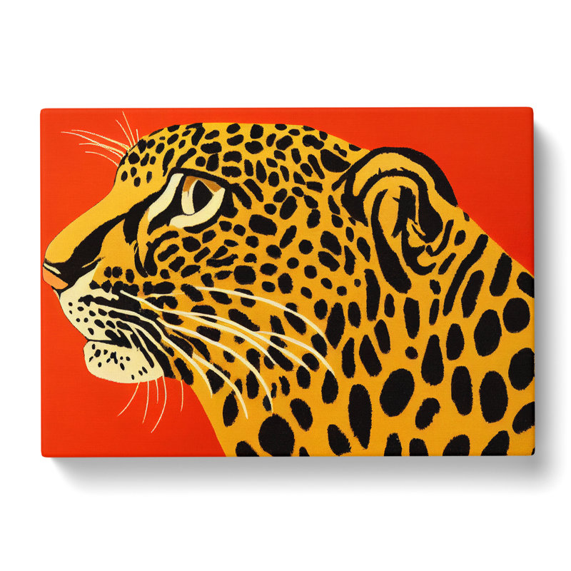 Artistic Leopard - Wrapped Canvas Print, 35cm H x 50cm W x 3cm D