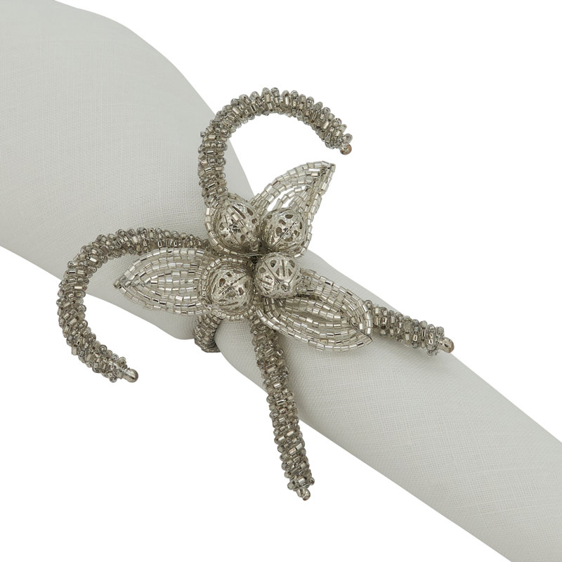 Napkin Ring Collection Iron Napkin Ring, Silver