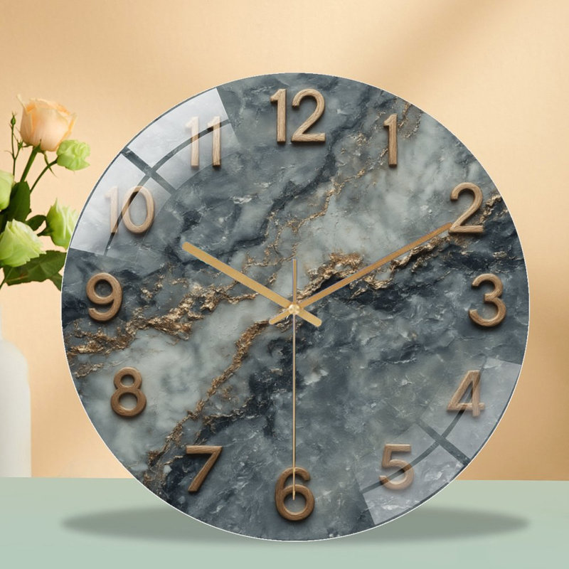Horloge murale de luxe avec horloge murale 12 po