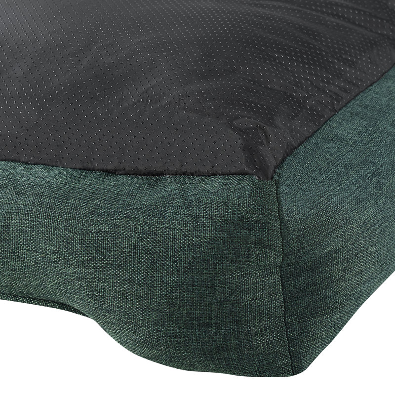 Julius Pet Bed, Small (24" W x 18.9" D x 7.09" H), Green