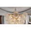 Lustre en verre doré 12 lumières Transitional
